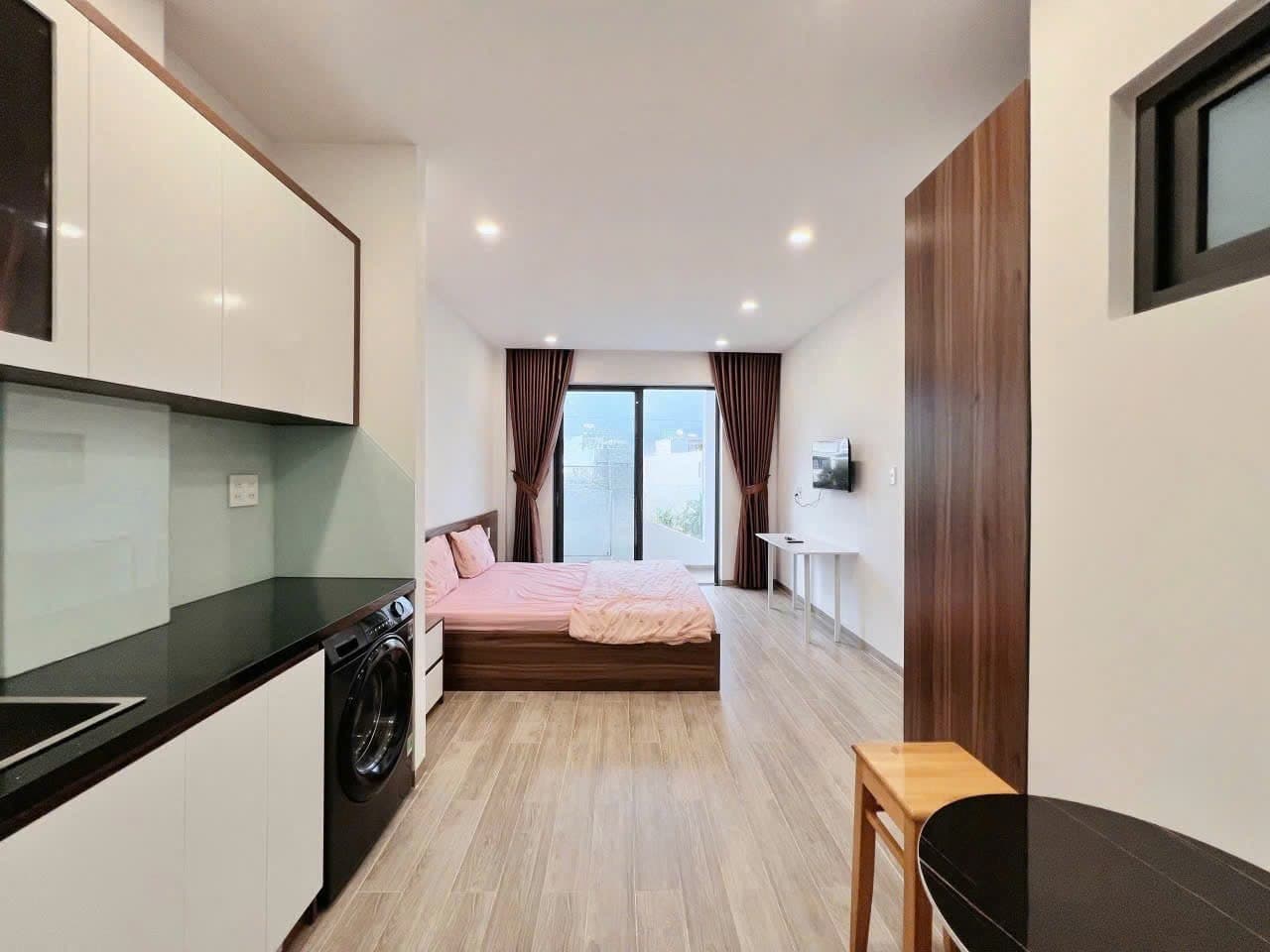 하 꽝 2 도심 아파트 1침실 발코니 사진 4