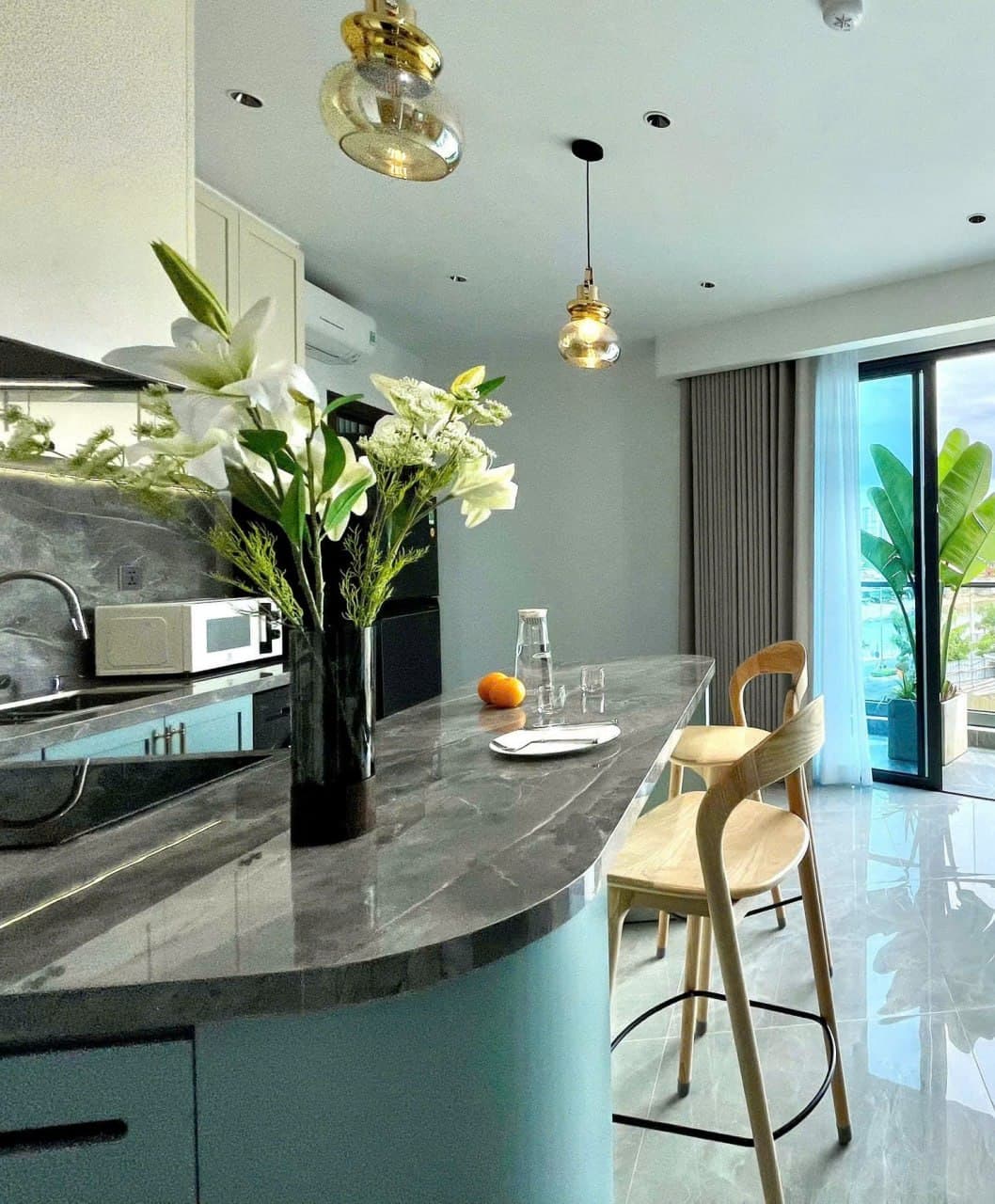 Nha Trang Cho Thue Can 2 Phong Ngu Moi Luxury Gan Cho Dam Canh Dep photo 7
