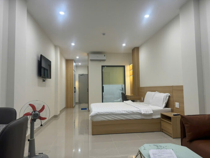 나트랑 스튜디오 아파트 임대 ㅣ 풀옵션 . 반려동물 가능 . 출입 시간 자유 .발코니 있음