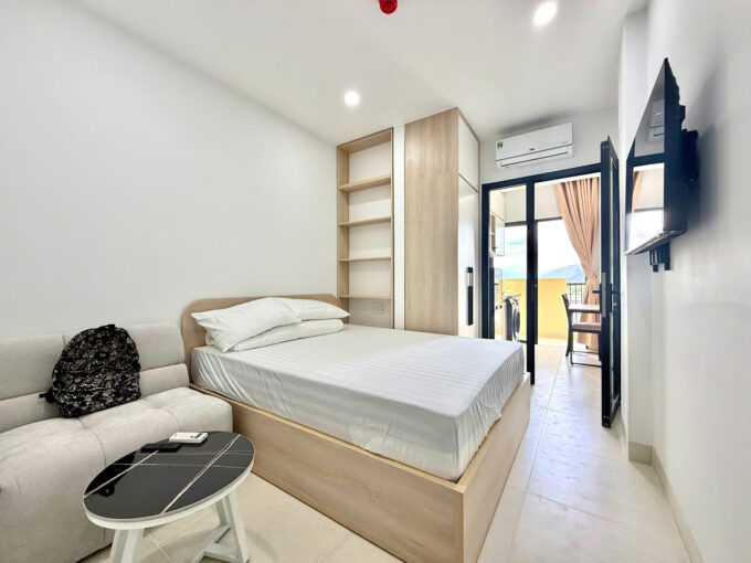 나트랑 1베드룸 아파트 임대 | Hà Quang 1 강 전망, 풀옵션